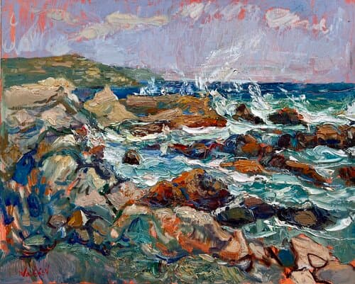 Le Souffle de la Mer - Huile sur Lin, 65 x 81 cm, 2025 - Olena Vaskiv